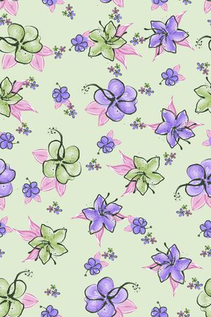 鲜花印花华亿平台图片