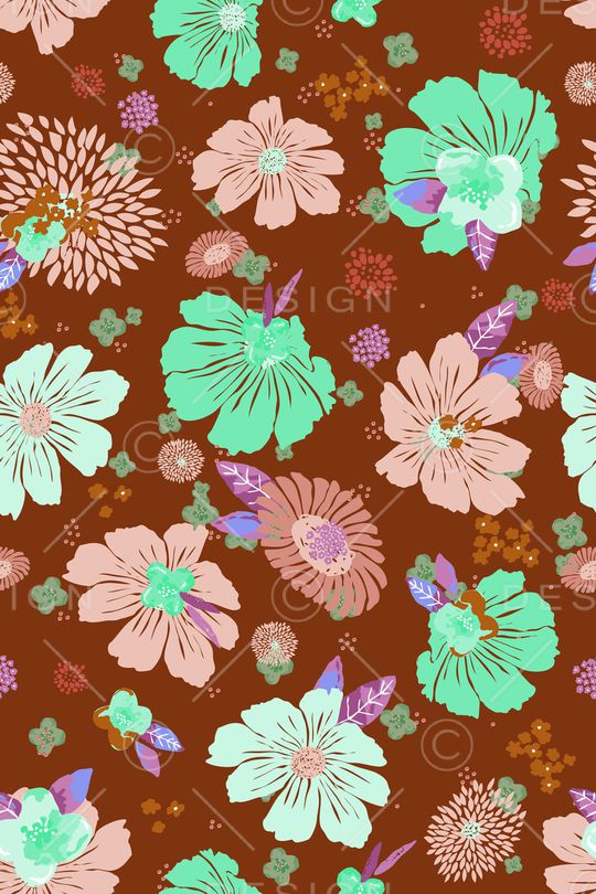 鲜花印花华亿平台图片