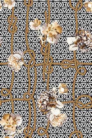 几何印花华亿平台图片