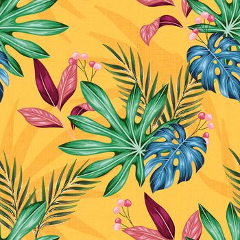 绿植树叶印花华亿平台图片