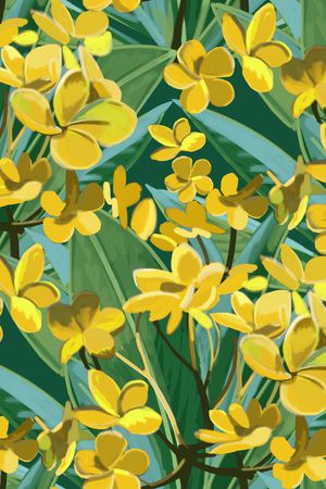 夹竹桃印花华亿平台图片