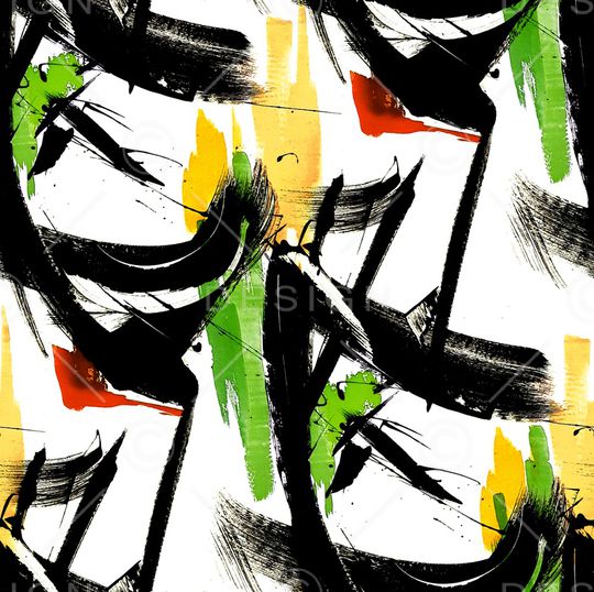 大笔触印花华亿平台图片