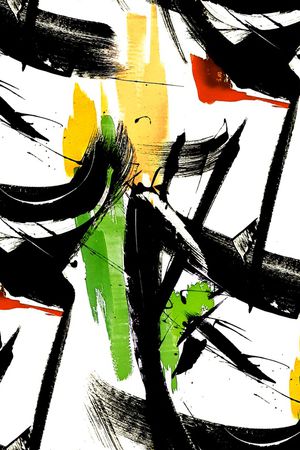 大笔触印花华亿平台图片