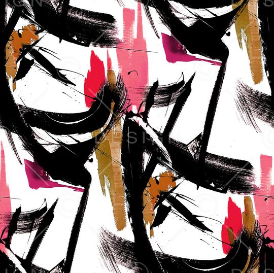 大笔触印花华亿平台图片