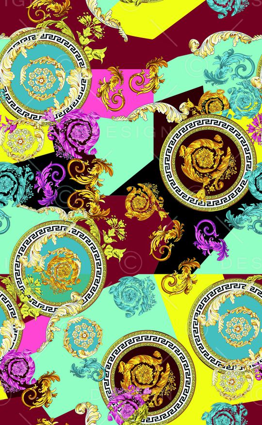 几何印花华亿平台图片