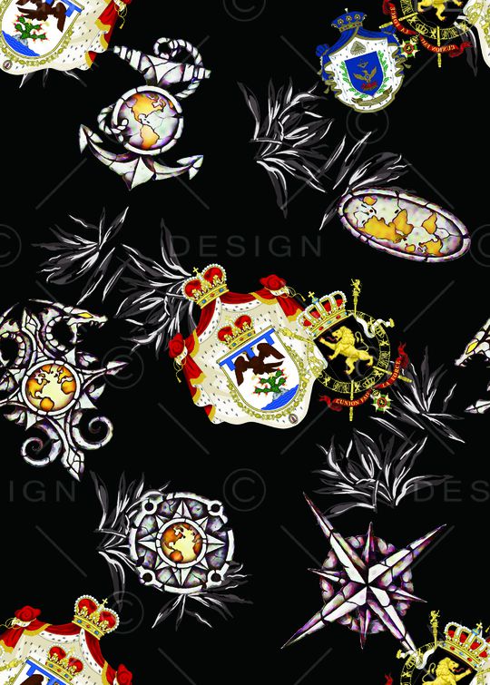 复古印花华亿平台图片