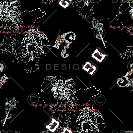 线条印花华亿平台图片