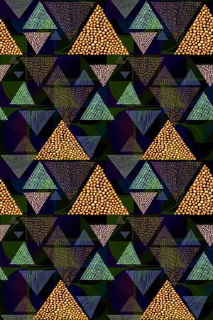 几何花卉印花华亿平台图片