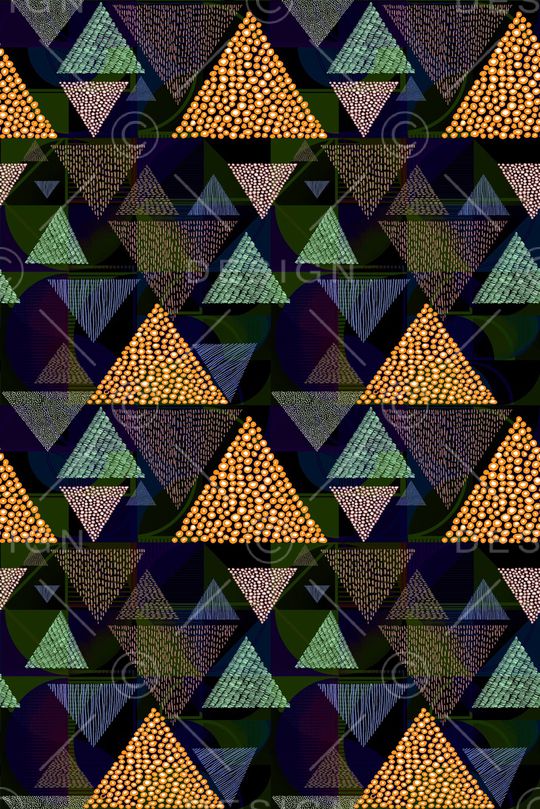 几何花卉印花华亿平台图片