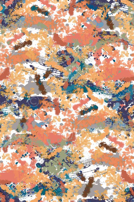 抽象男装印花华亿平台图片