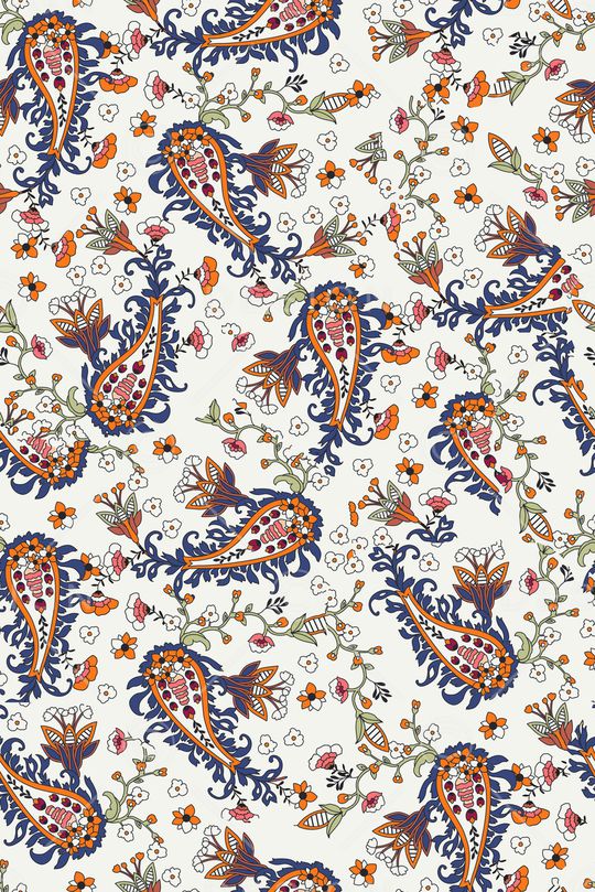 抽象花卉印花华亿平台图片