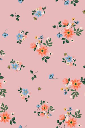 小碎花印花华亿平台图片