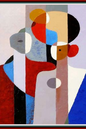 几何印花华亿平台图片