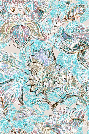 绿植树叶印花华亿平台图片