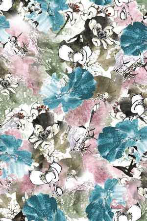 荷花印花华亿平台图片