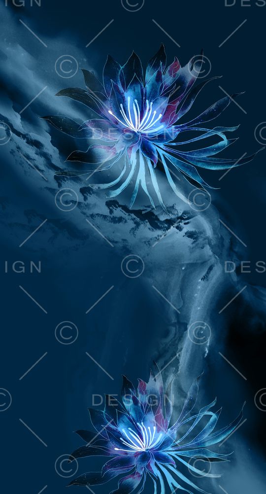 中国风定位花印花华亿平台图片