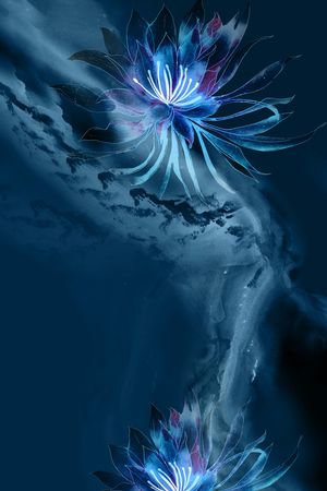 中国风定位花印花华亿平台图片