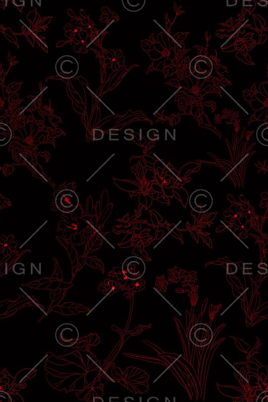 线条画印花华亿平台图片