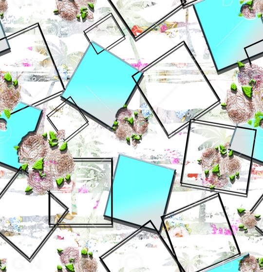 几何印花华亿平台图片