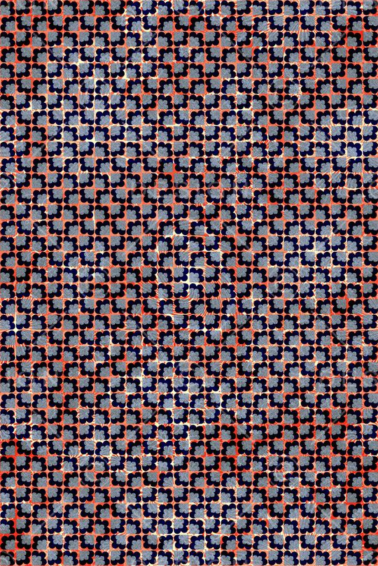 几何花卉印花华亿平台图片