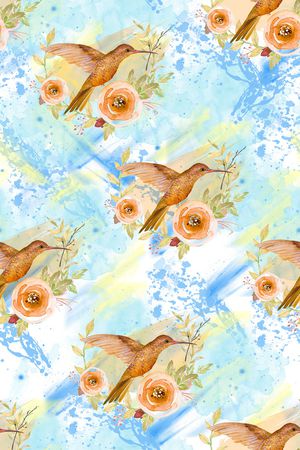 水彩印花华亿平台图片