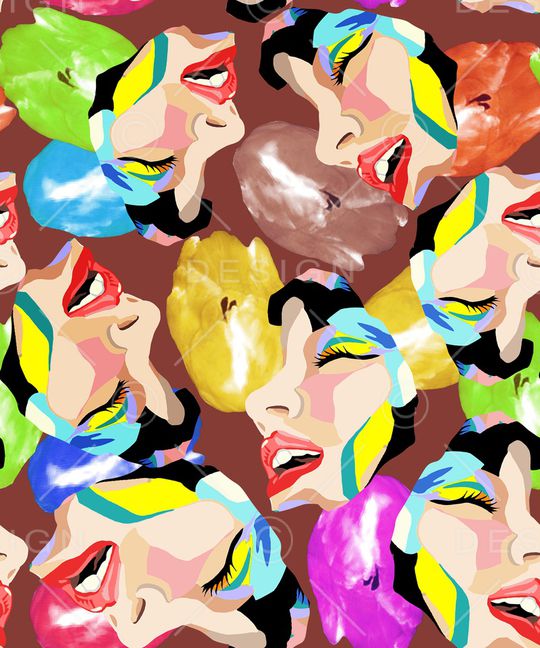 卡通人物印花华亿平台图片