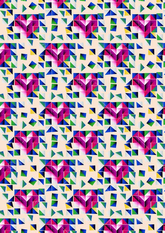 几何印花华亿平台图片