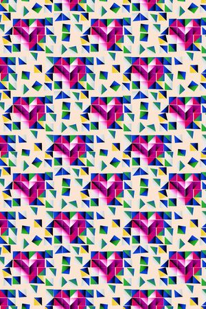 几何印花华亿平台图片