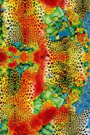 动物纹印花华亿平台图片