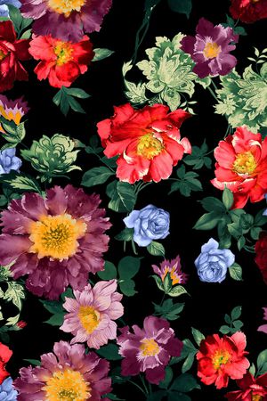 动物花卉印花华亿平台图片