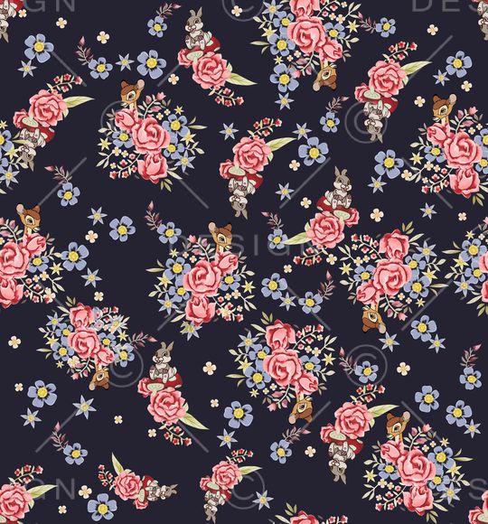 动物花卉印花华亿平台图片