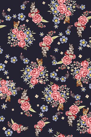 动物花卉印花华亿平台图片