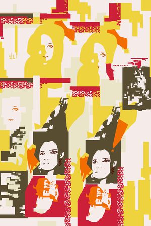 卡通人物印花华亿平台图片