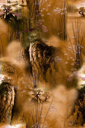 旗袍印花华亿平台图片