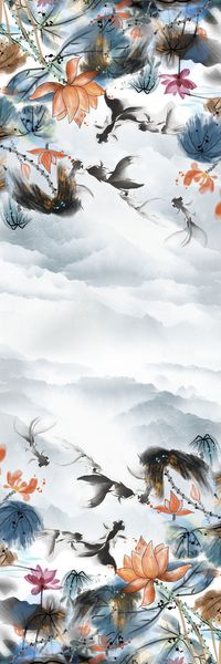 荷花印花华亿平台图片