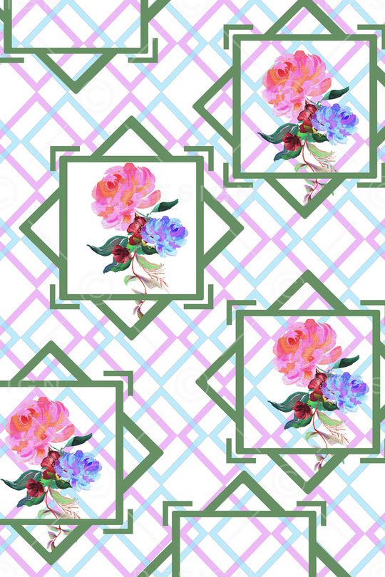 几何印花华亿平台图片