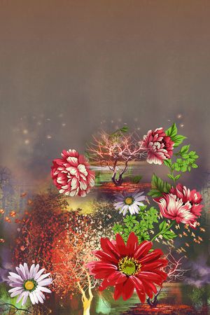 定位花印花华亿平台图片