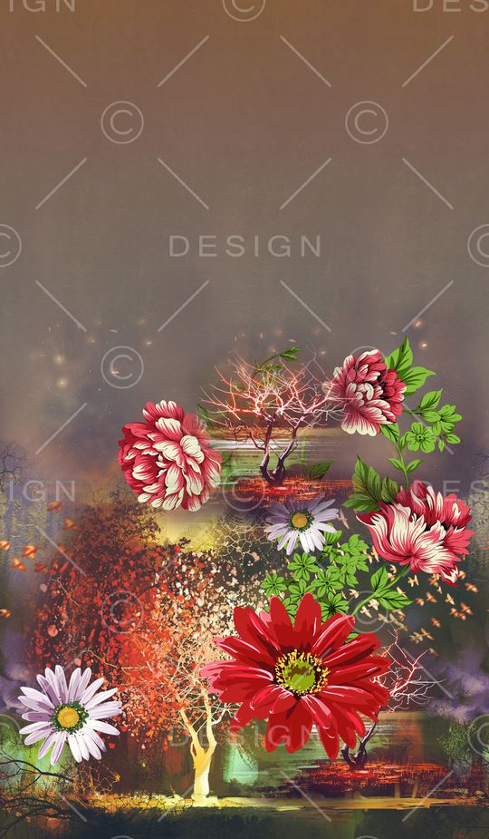 定位花印花华亿平台图片