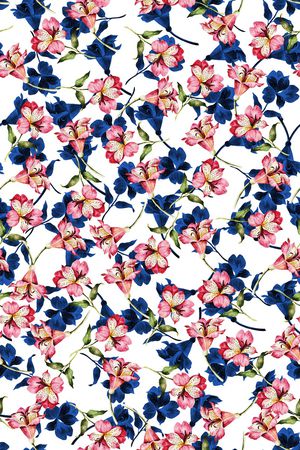 连衣裙印花华亿平台图片