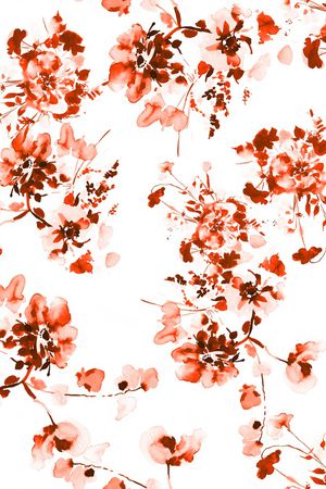 蔷薇花印花华亿平台图片