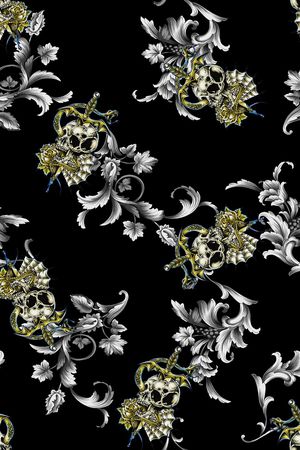 骷髅印花华亿平台图片