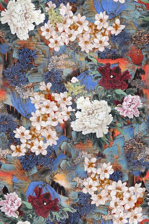 中国风印花华亿平台图片