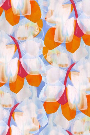 抽象水彩印花华亿平台图片