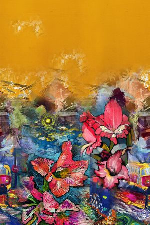 定位花印花华亿平台图片