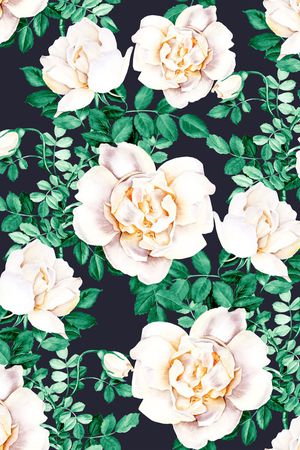 手绘花卉印花华亿平台图片