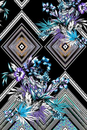 几何印花华亿平台图片