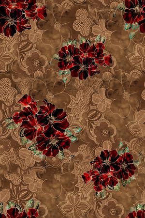 复古印花华亿平台图片