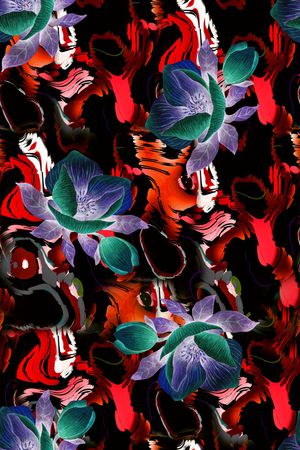 复古印花华亿平台图片