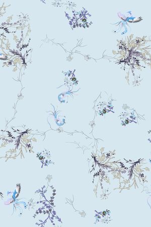 满版散花印花华亿平台图片