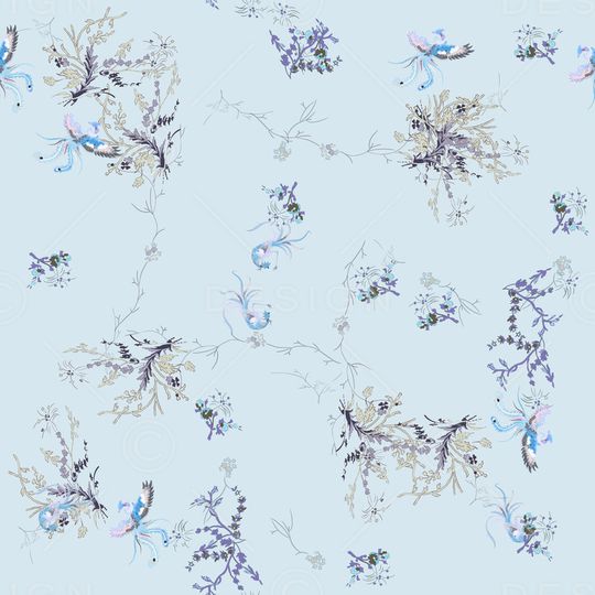 满版散花印花华亿平台图片